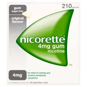 Nicorette Original 4mg Gum 210
