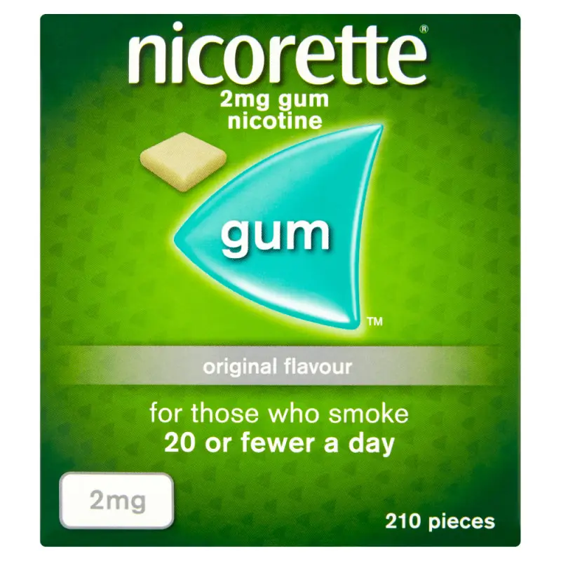 Nicorette Original Gum 2mg 210 Pieces