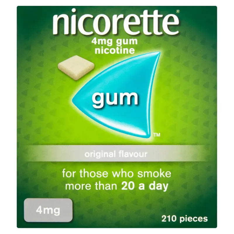 Nicorette Original Gum 4mg 210 Pieces