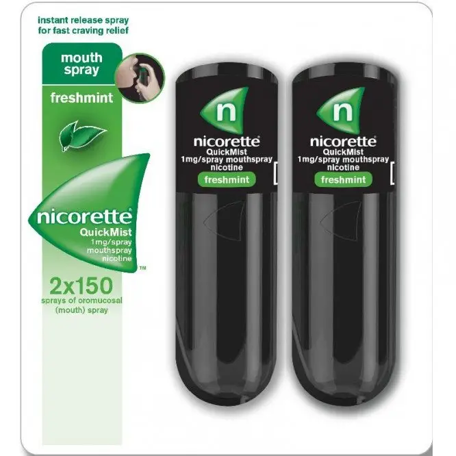 Nicorette Quickmist 1mg 13.2ml 2 Pack