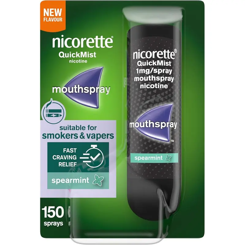 Nicorette QuickMist Mouthspray Spearmint 1mg - 13.2ml