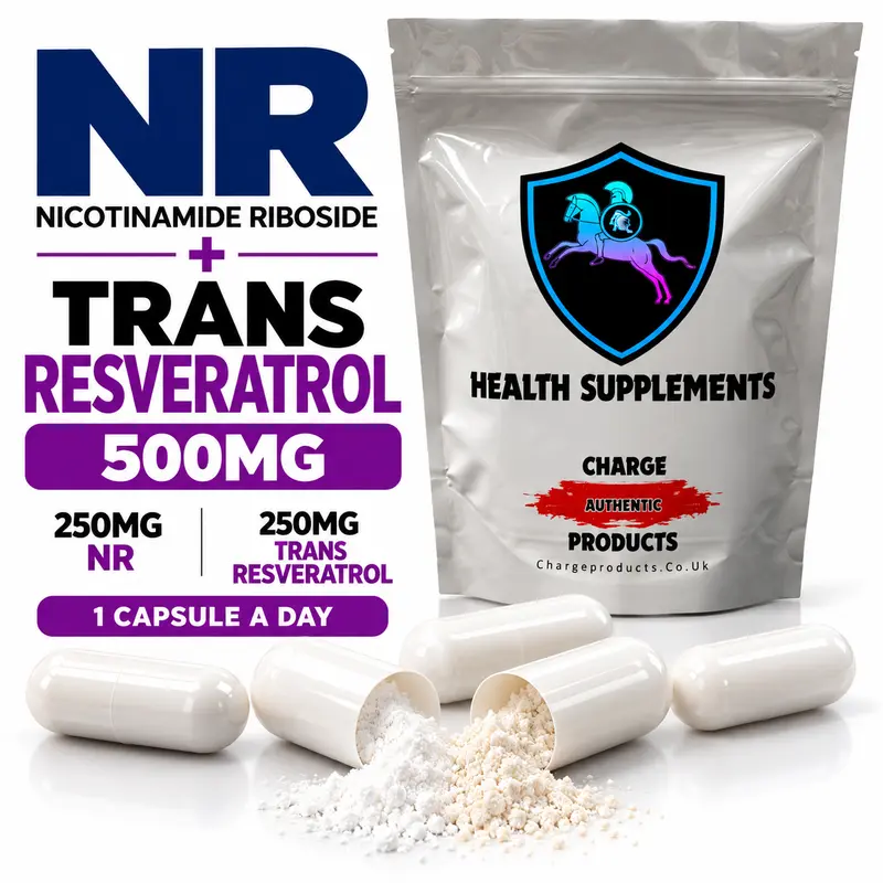 Nicotinamide Riboside (NR) + Trans-Resveratrol 500mg Capsules