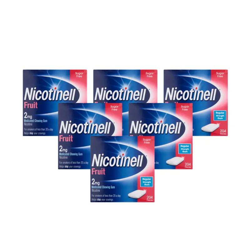 Nicotinell 2mg Gum - Fruit 1224 Pieces