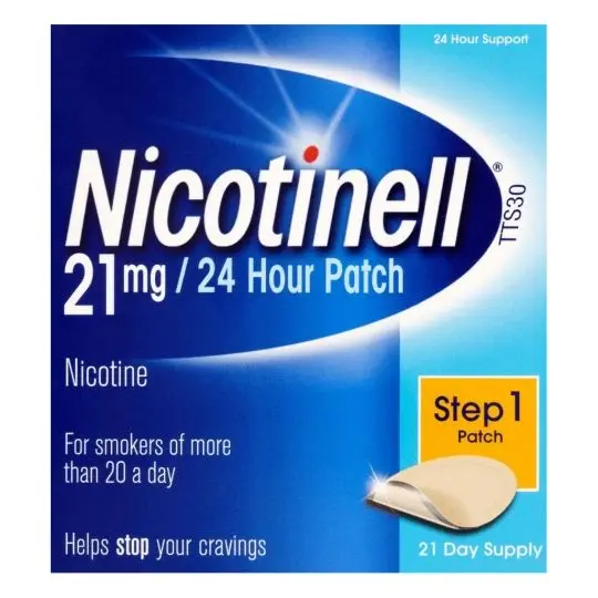Nicotinell TTS30 21mg Nicotine Patch Step 1 - 21 Patches