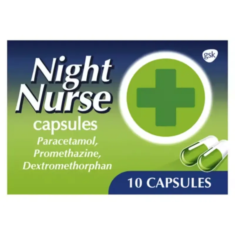 Night Nurse 10 Capsules (P) (N)