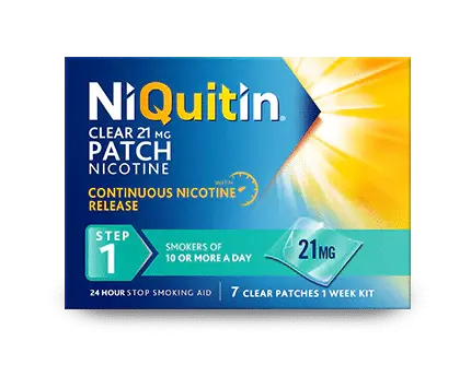 Niquitin Clear Patches Step 1 21mg