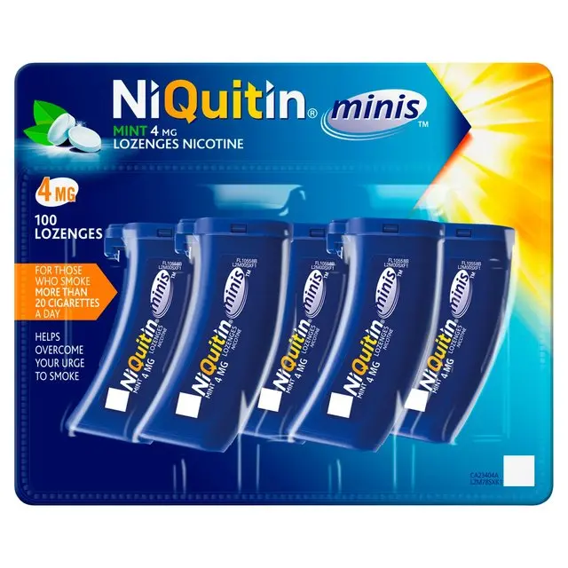 NiQuitin Minis Mint 4mg 100 Lozenges (N)