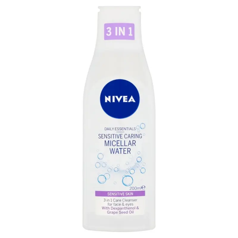 Nivea Daily Essentials 3 In 1 Sensitive Caring Micellar Water, 200ml (N)