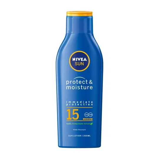Nivea Moisturising Sun Lotion Spf 15 200Ml (N)