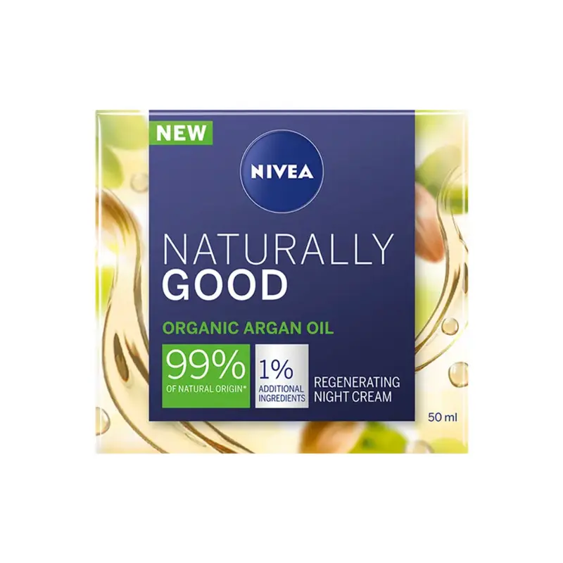 NIVEA Naturally Good Organic Argan Oil Regenerating Night Cream (D)