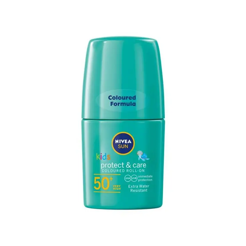 Nivea Sun Kids Protect & Play Green Coloured Roll-On SPF50+ 50ml