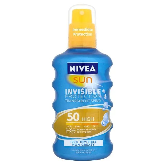 Nivea Sun Spray Invisible Protect Sun Spray SPF50 (200ml)