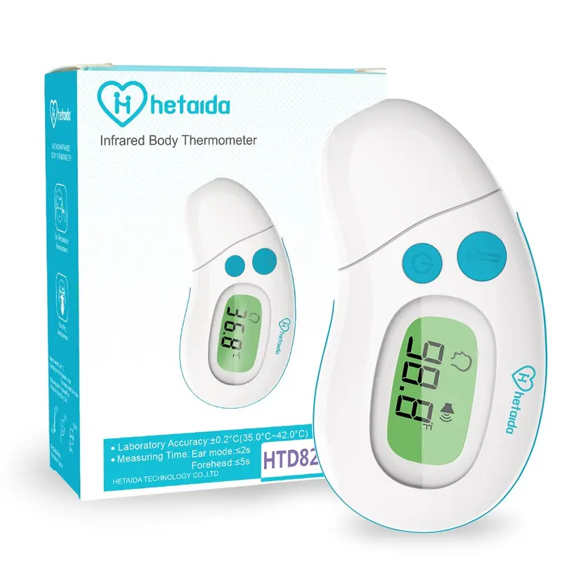 Non-contact Infrared Digital Body Thermometer for Baby, Kids and Adult (Forehead & Ear Mode)
