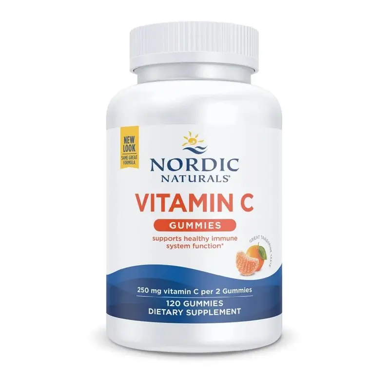 Nordic Naturals Vitamin C Gummies Tangerine 250mg 120