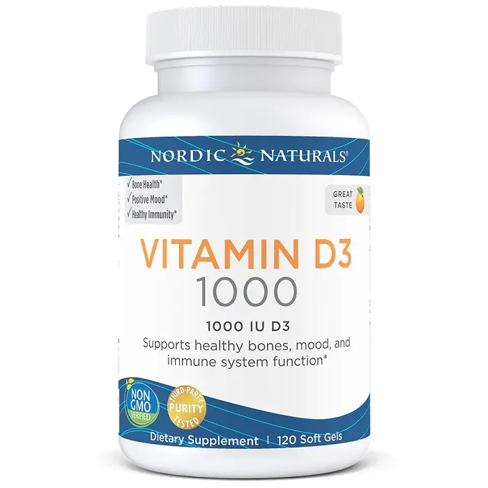 Nordic Naturals Vitamin D3 1000 IU Orange 120 Softgels