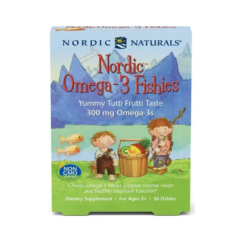 Nordic Omega-3 Fishies 300mg Yummy Tutti Frutti Taste 36 fishies Nordic Naturals