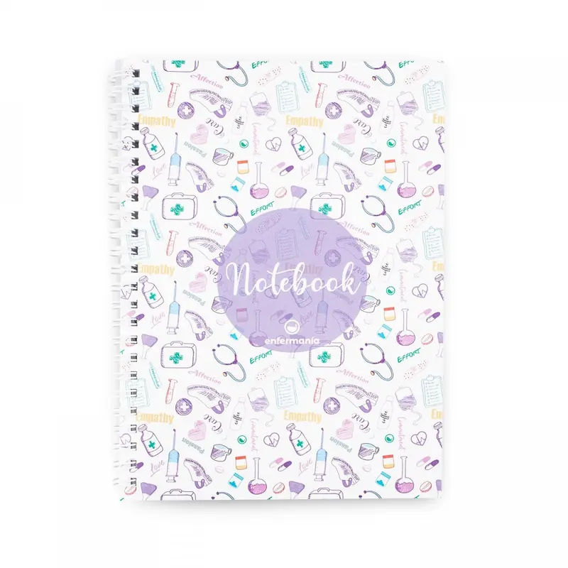 Notebook A5 White Purple