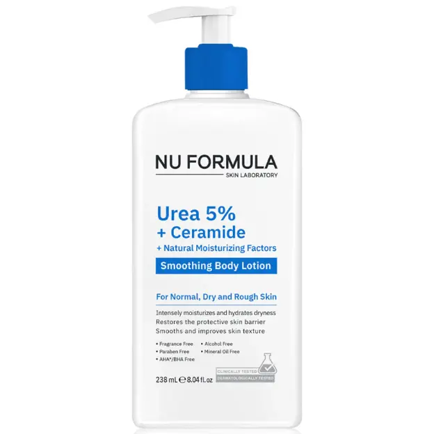 Nu Formula - Urea 5% + Ceramide + Natural Moisturizing Factors Smoothing Body Lotion 238ml.