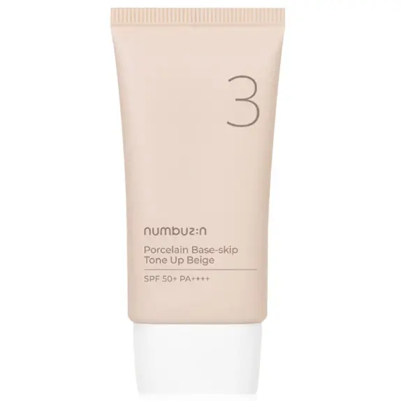 Numbuzin - No.3 Porcelain Base-skip Tone Up Beige 50ml.
