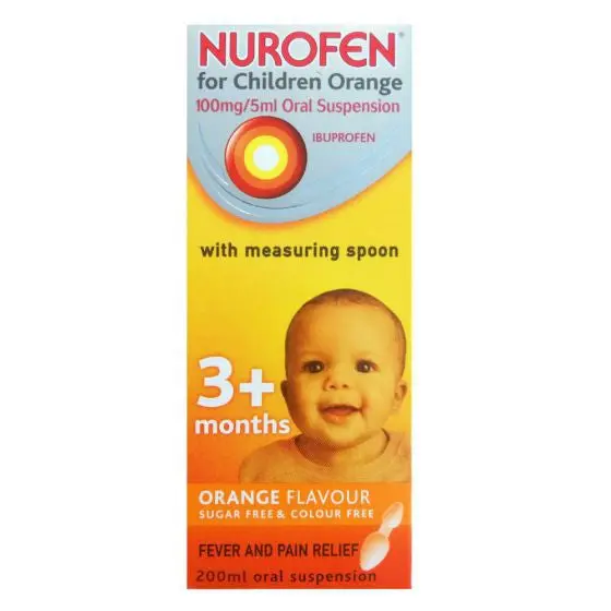 Nurofen For Children Orange Flavour 200ml (P)
