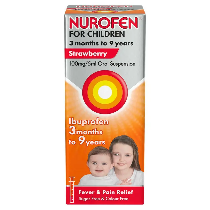 Nurofen for Children Orange Flavour Oral Suspension 100ml