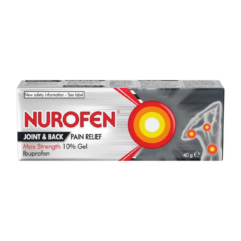 Nurofen Joint and Back Pain Relief Max Strength 10% gel - 40g