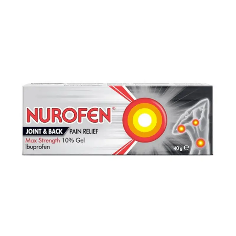 Nurofen Joint & Back Pain Relief Max Strength 10% Gel - 40g
