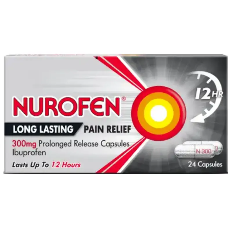 Nurofen Long Lasting 300mg 24 Capsules (P) (N)