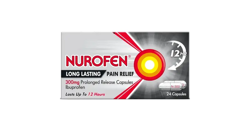 Nurofen Long Lasting Pain Relief 300mg 24 Caps