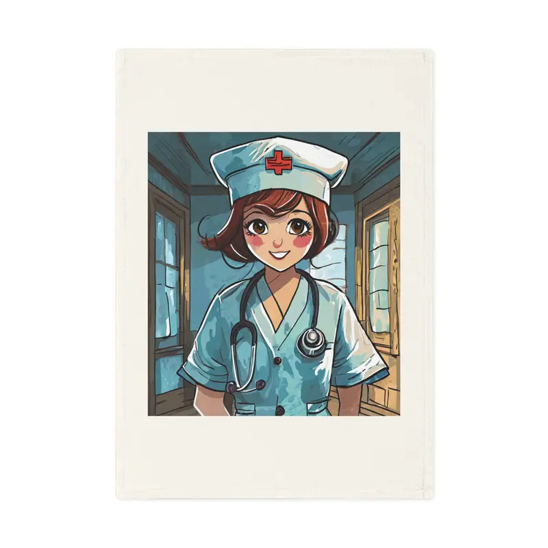 Nurse Cotton Tea Towel 100% Organic Cotton
