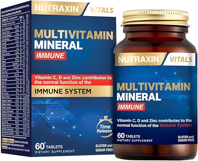 Nutraxin Vitals Multivitamin Mineral Immune – 60 Tablets