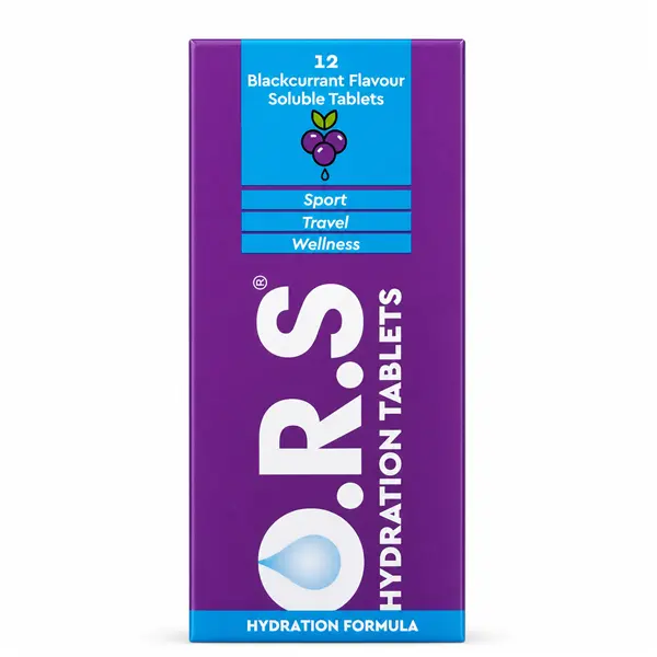 O.R.S Blackcurrant Electrolyte Hydration Tablets - 12 Pack
