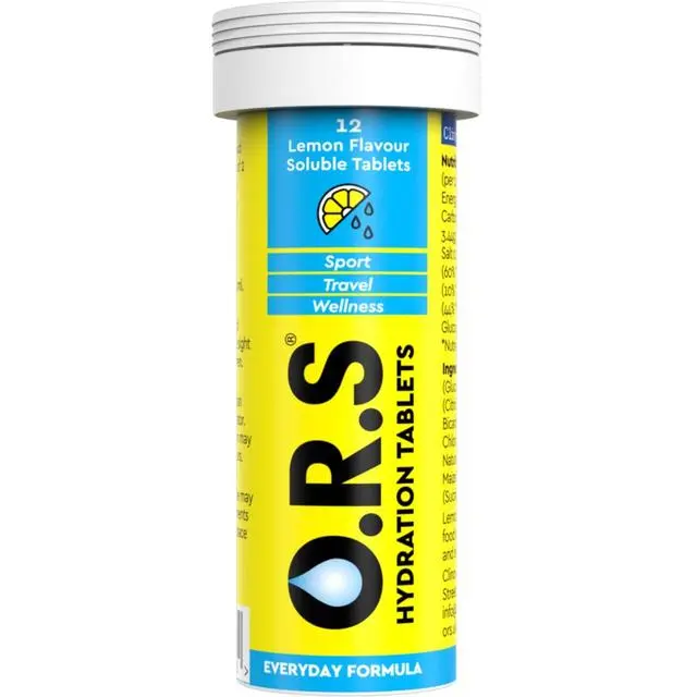 O.R.S Hydration Lemon Flavour 24 Tablets