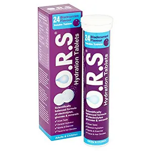 O.R.S. Oral Salts Blackcurrant Flavour - 24 tablets (A)