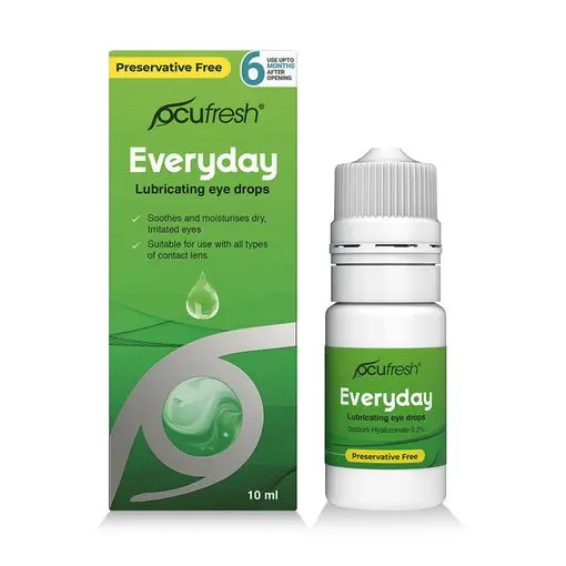 Ocufresh Everyday Sodium Hyaluronate 0.2% PF Eye Drops 10ml