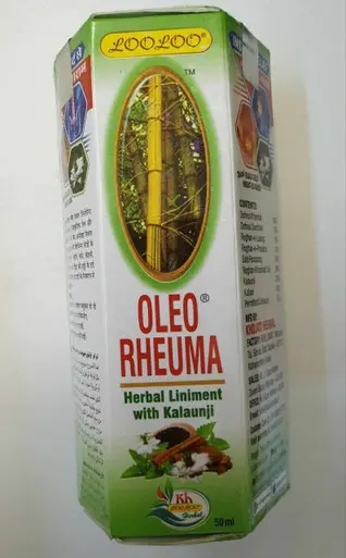 Oleo Rheuma Liniment With Kalaunji Joint aches and muscle pains oil 50ml