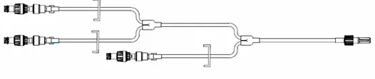 One-Link Non-DEHP 3 Lead Bonded Microbore Catheter Extension Set