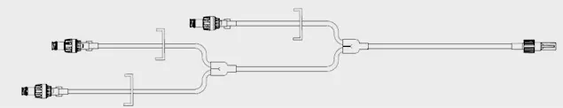 One-Link Non-DEHP Bonded Triple Lumen Microbore Extension Set