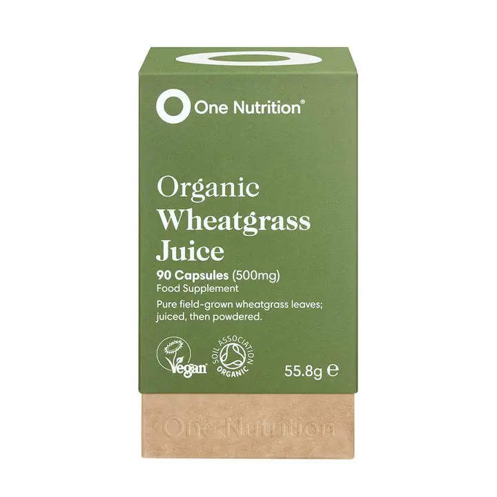 One Nutrition Wheatgrass Juice Capsules 500mg - 90 Capsules