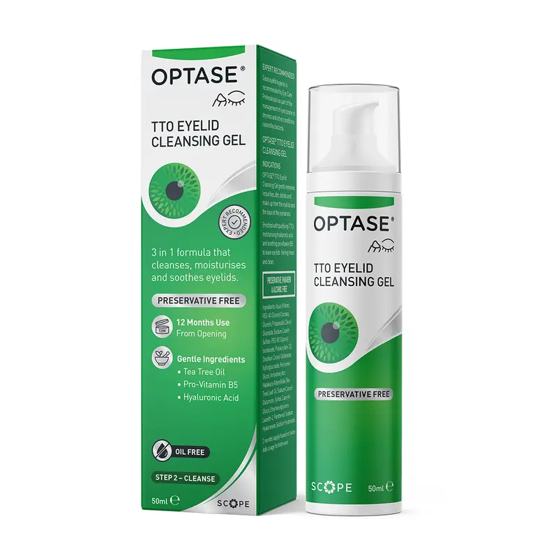 Optase Tea Tree Oil Eyelid Cleansing Gel 50ml