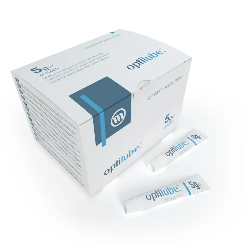 OptiLube Sterile Lubricant Gel Tubes (5g) (x48)