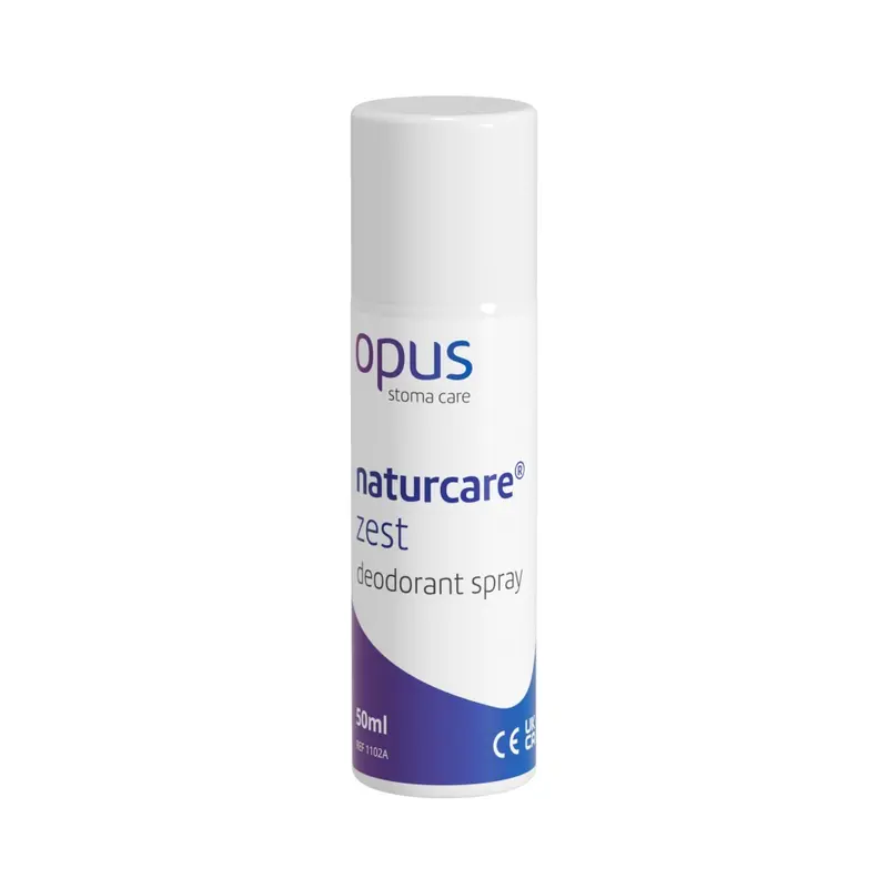 Opus NaturCare Ostomy Deodorant Aerosol Spray 50ml – Breeze, Fragrant & Zest