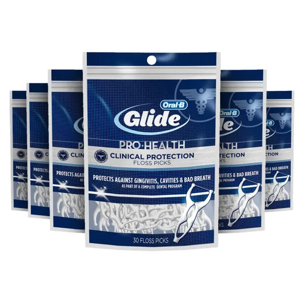 Oral-B Glide Pro-Health Clinical Protection Floss Picks - 6 Pack