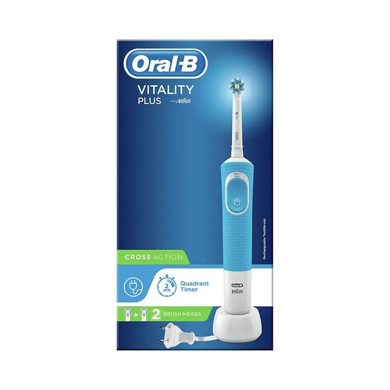 Oral-B Vitality Plus Cross Action Electric Toothbrush Blue & White