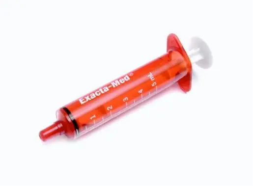 Oral Feeding Dispensing Syringe 50ml Amber EXACTAMED Pharmacy/Ward Pack