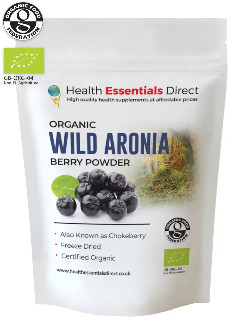 Organic Aronia Berry Powder (Freeze Dried, Fresh From Poland, Chokeberry)
