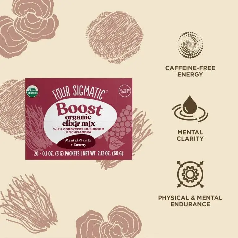 Organic Boost Elixir with Cordyceps 20 Sachets