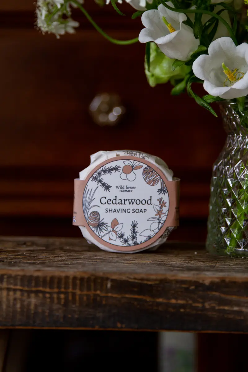 Organic Cedarwood Shaving Soap