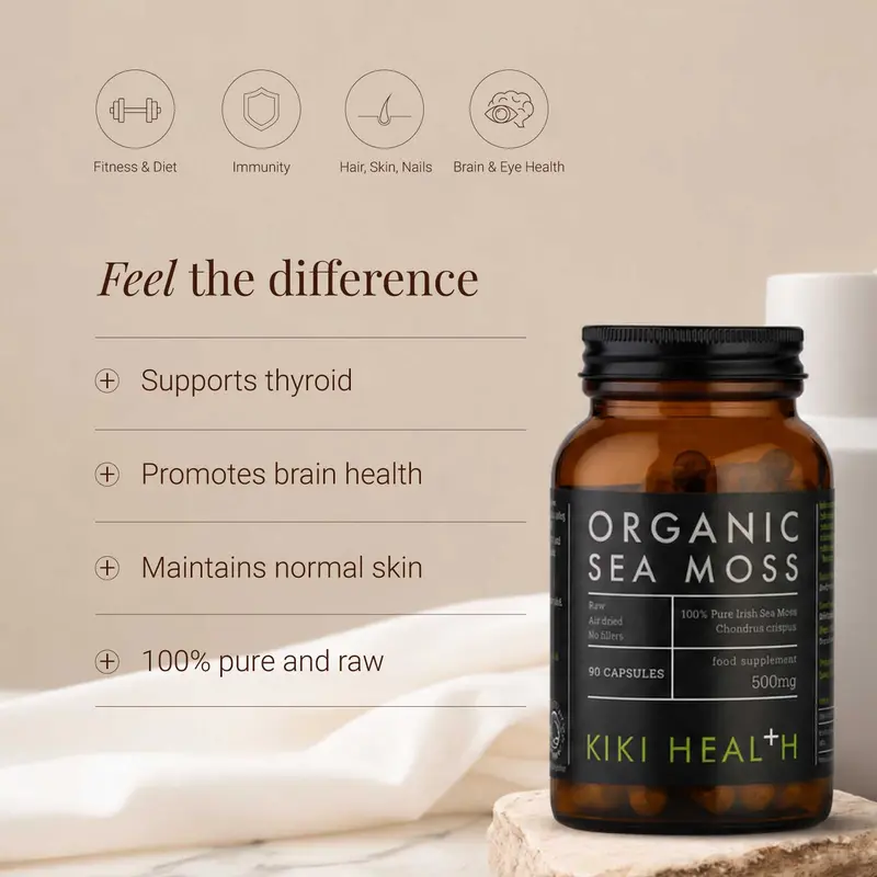 Organic Irish Sea Moss - 90 Vegicaps