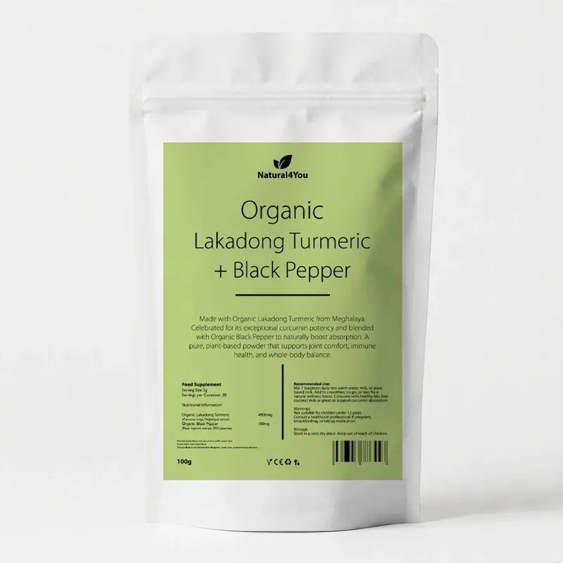 Organic Lakadong Turmeric + Black Pepper